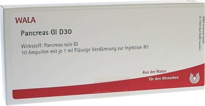 WALA Pancreas Gl D30 Ampullen 10X1 ml Ampullen