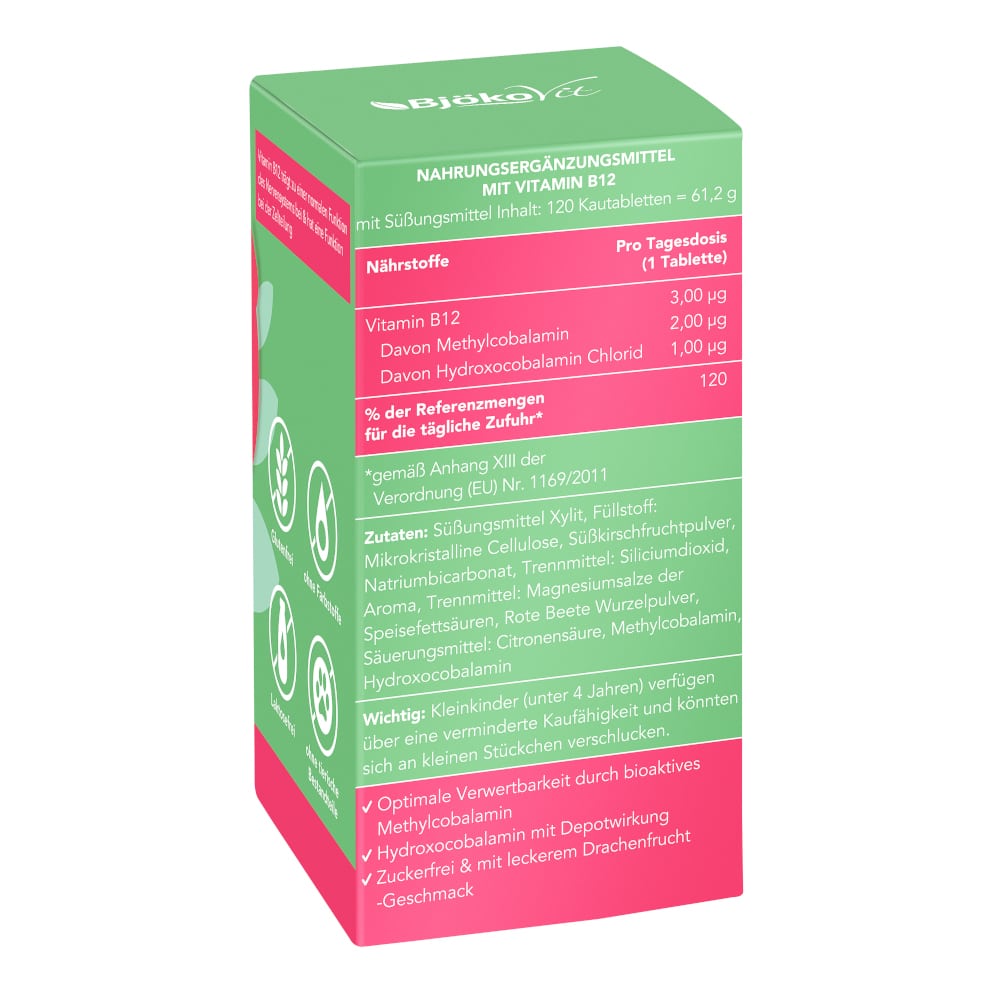 Vitamin B12 Kinder zuckerfrei 120 St Kautabletten