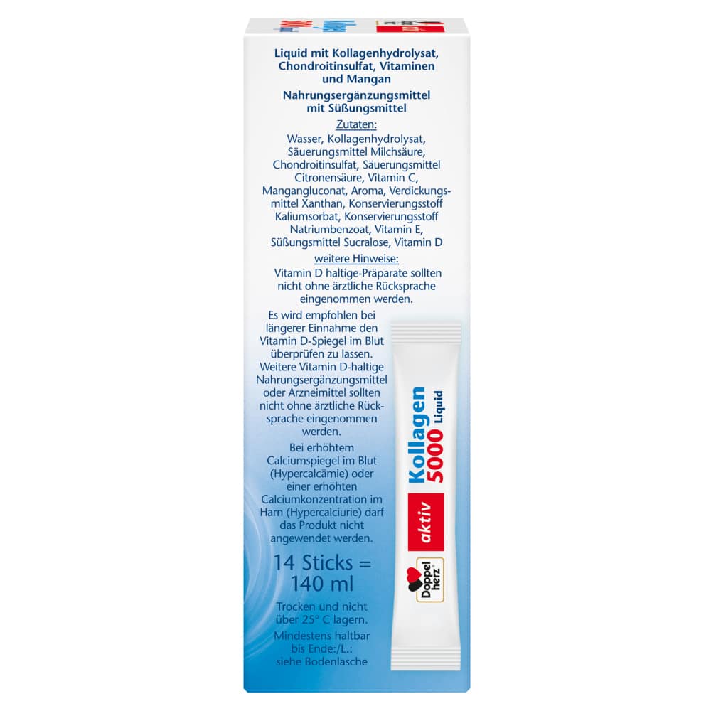 Doppelherz aktiv Kollagen 5000 Liquid 14X10 ml Flüssigkeit