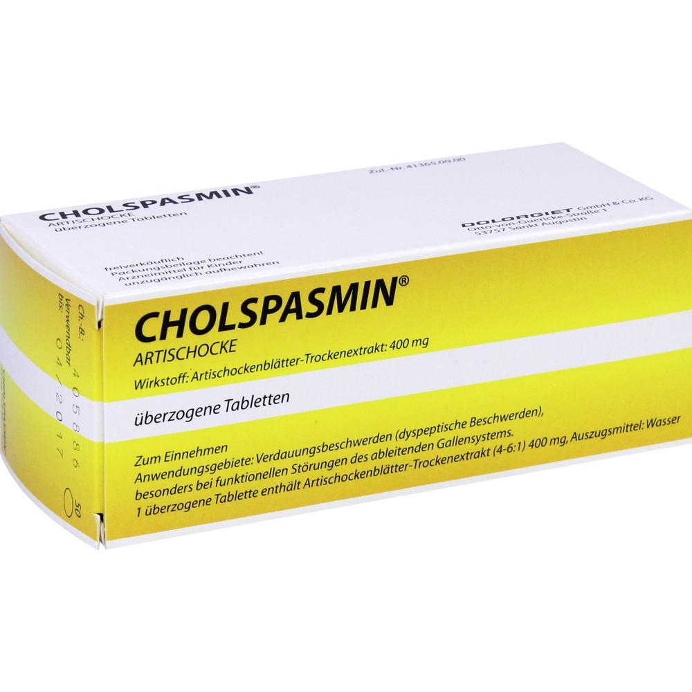 Cholspasmin Artischocke 50 St Überzogene Tabletten
