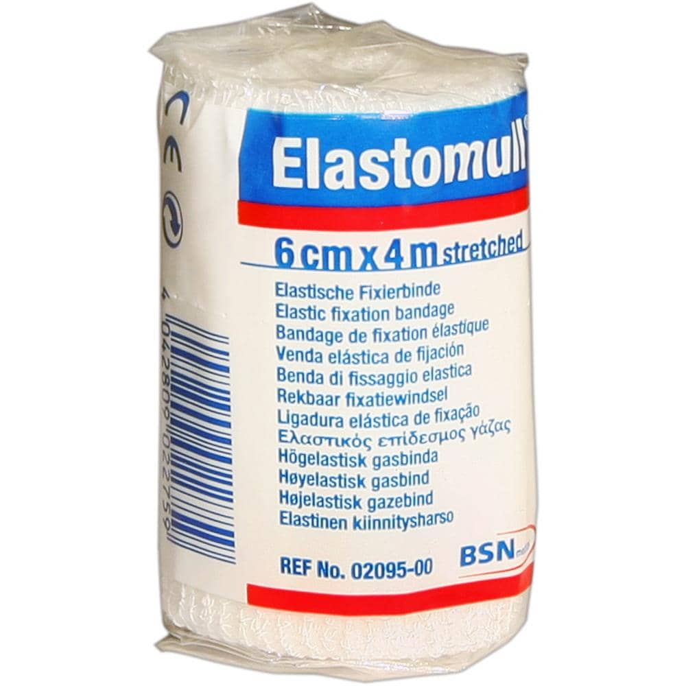 Elastomull 6cmx4m streched Elastische Fixierbinde 1 St Binden