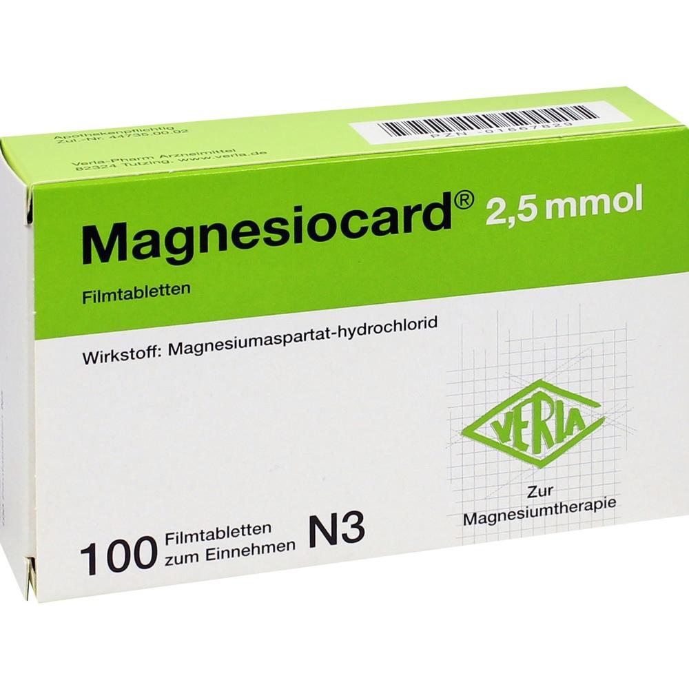 MAGNESIOCARD 2,5 mmol 100 St Filmtabletten