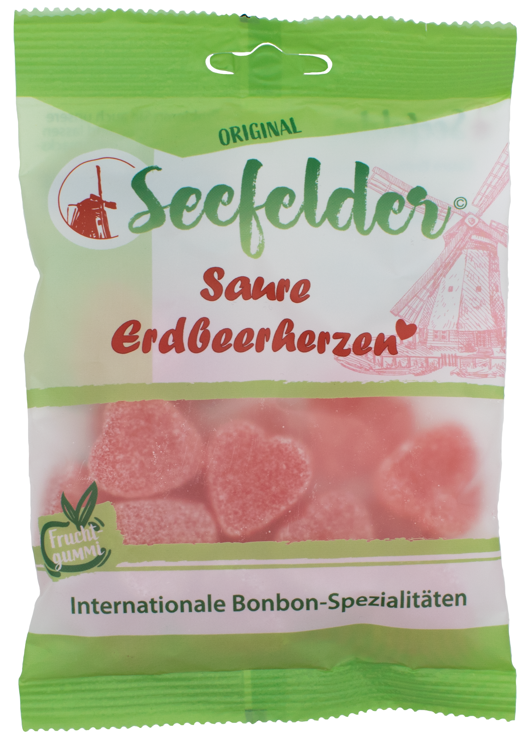 SEEFELDER saure Erdbeerherzen KDA 100 g Beutel