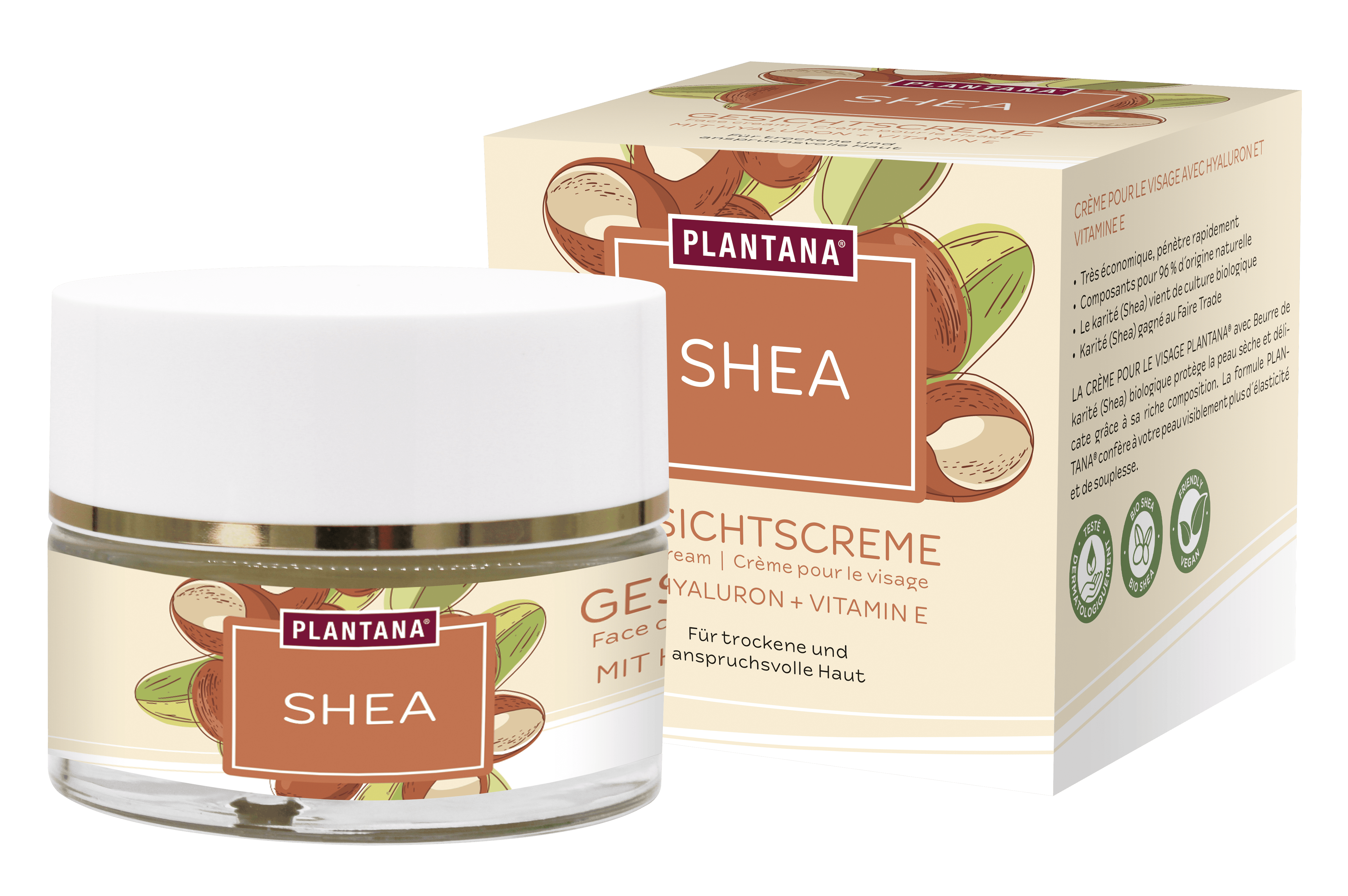 PLANTANA GESICHTSCREME SHEA Butter 50 ml Creme