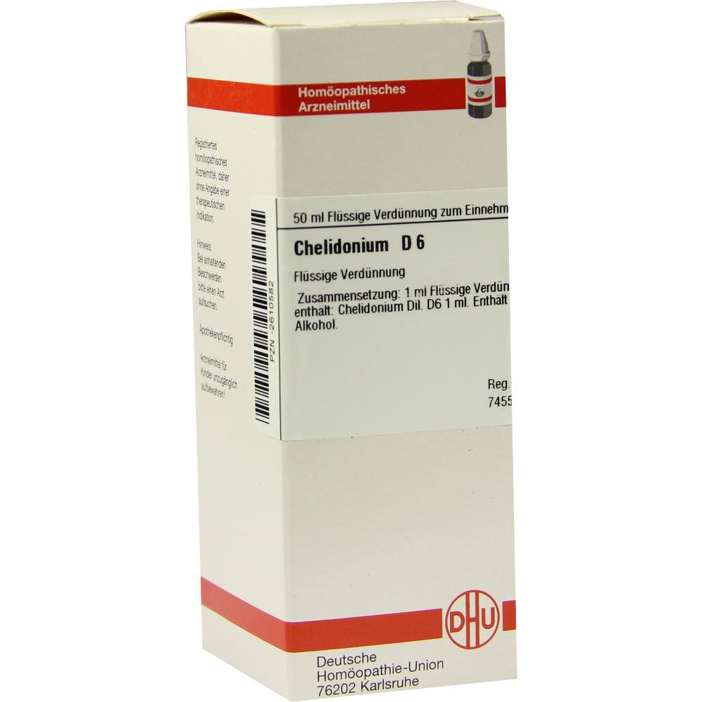 CHELIDONIUM D 6 Dilution 50 ml Dilution