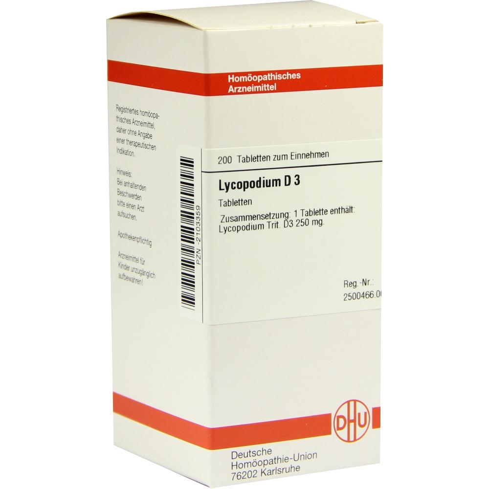 LYCOPODIUM D 3 Tabletten 200 St Tabletten