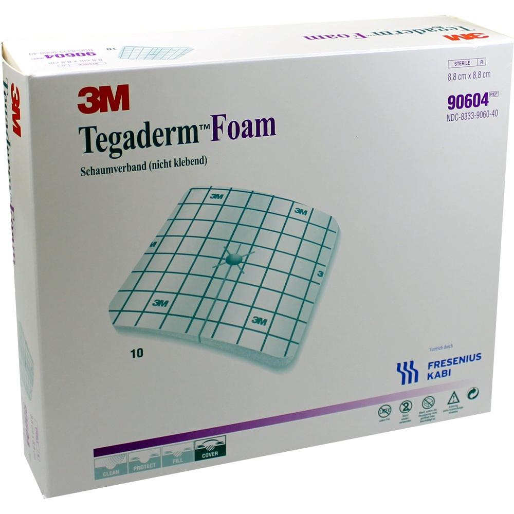 TEGADERM Foam Verband FK 8,8x8,8 cm 90604 10 St Verband