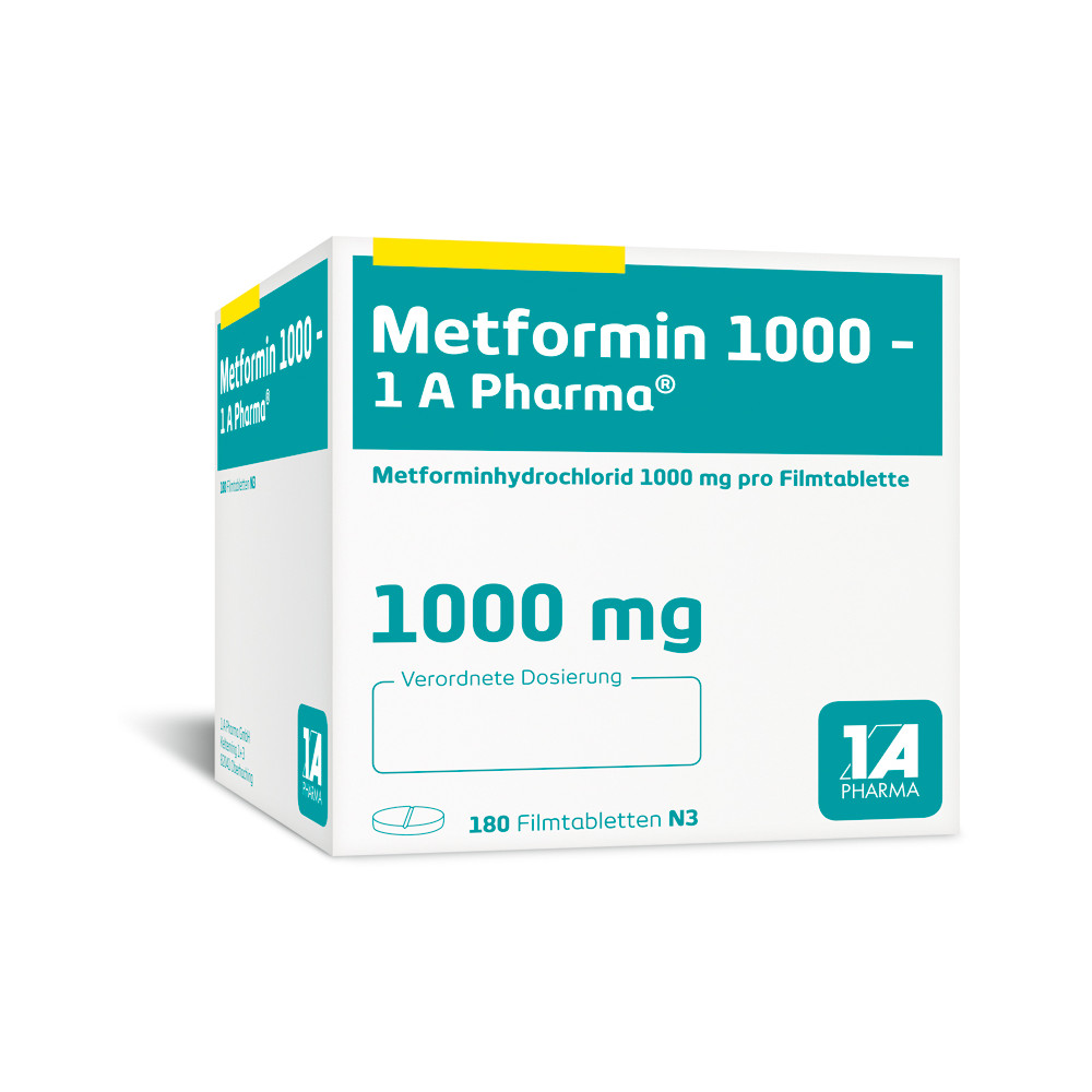 Metformin 1000-1A Pharma 180 St Filmtabletten