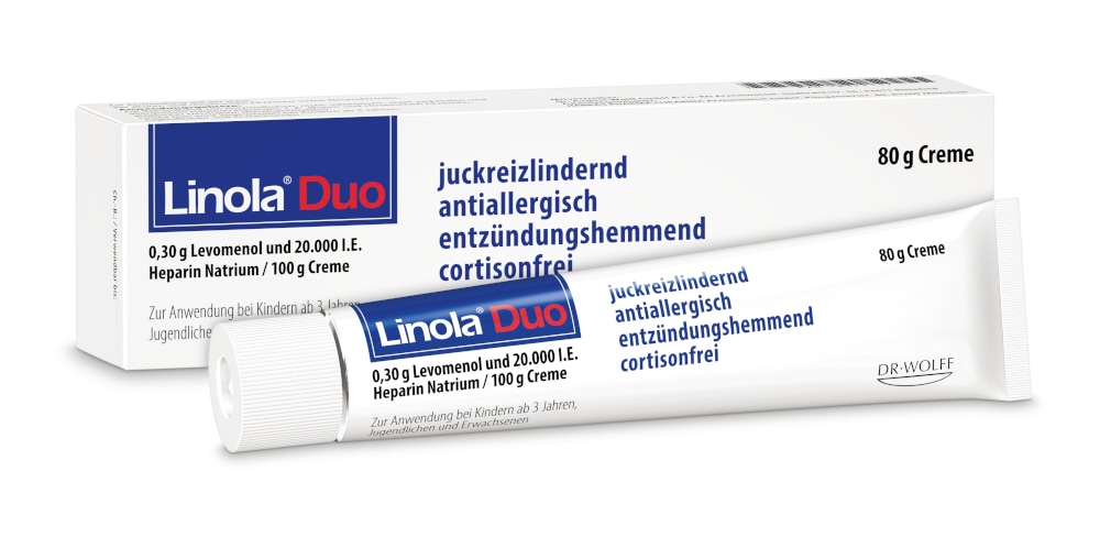 Linola Duo - Cortisonfreie Creme gegen Juckreiz 80 g Creme