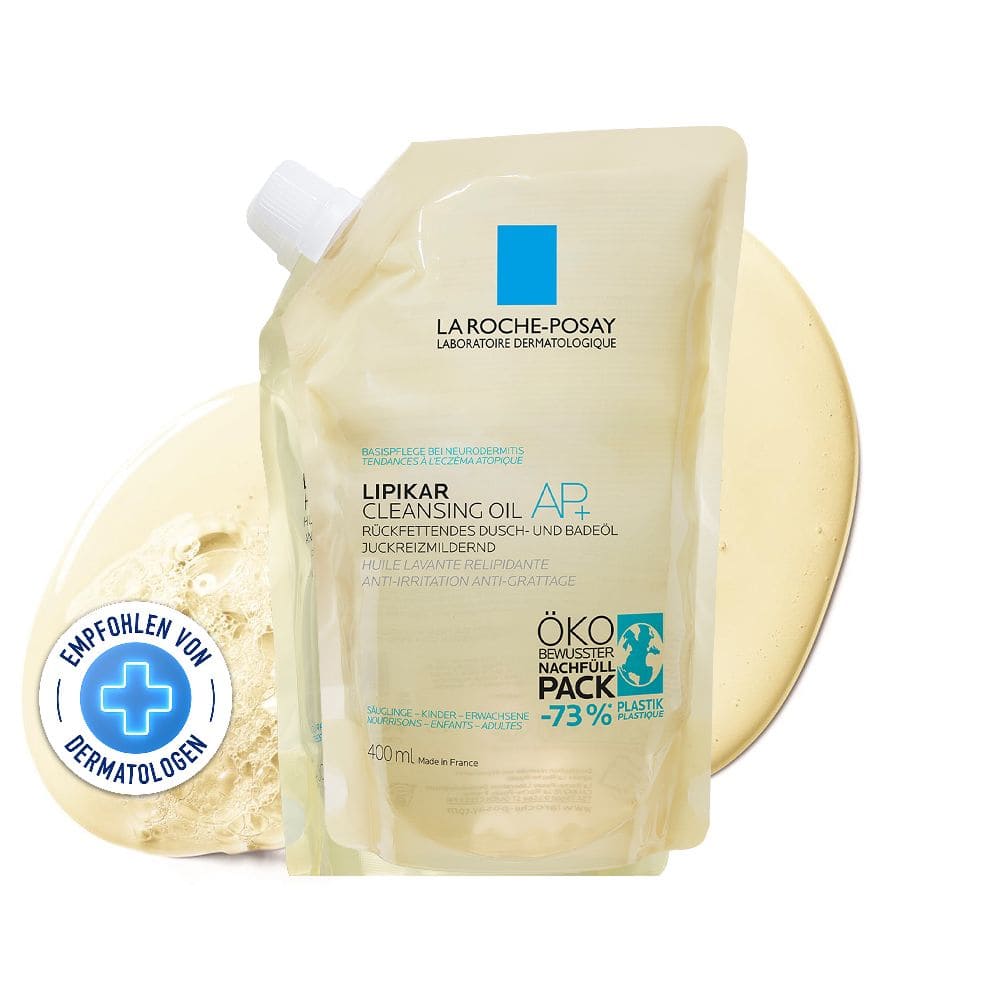 LA ROCHE-POSAY Nachfüllpack Lipikar Dusch- und Badeöl Ap+ 400 ml Öl