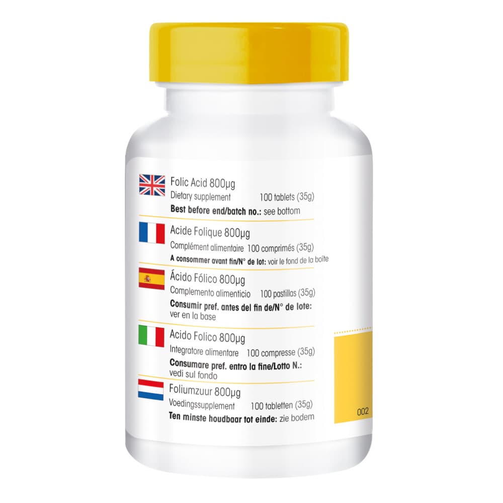 FOLSÄURE 800 Microgramm Tabletten 100 St Tabletten
