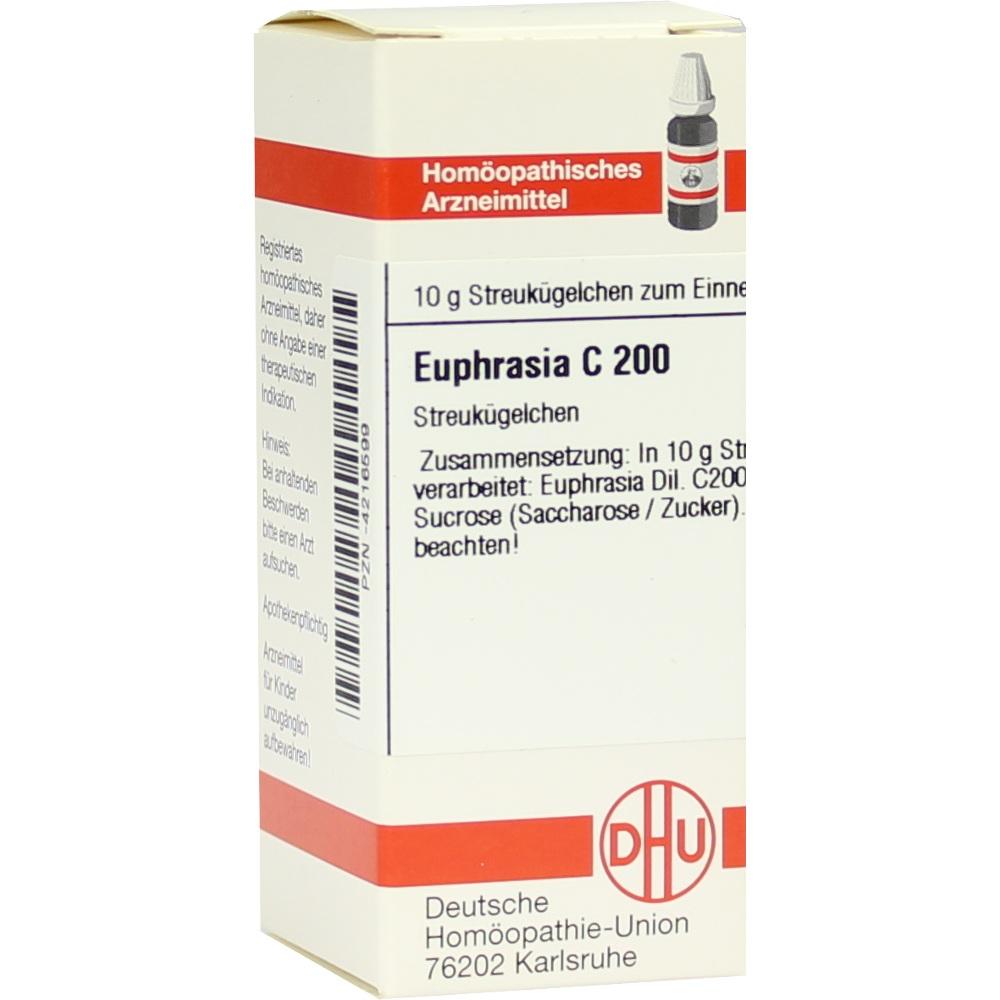 EUPHRASIA C 200 Globuli 10 g Globuli