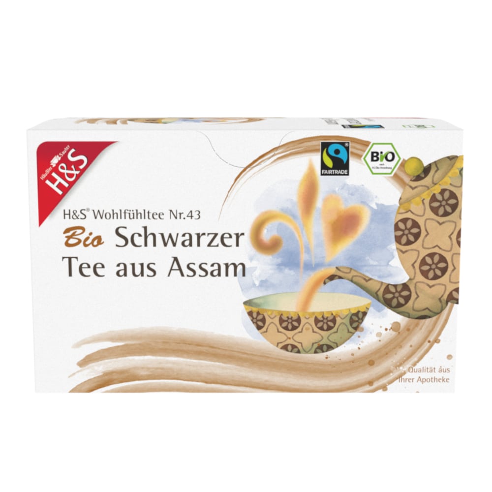 H&S Wohlfühltee Schwarzer Tee aus Assam 20X1.80 g Filterbeutel