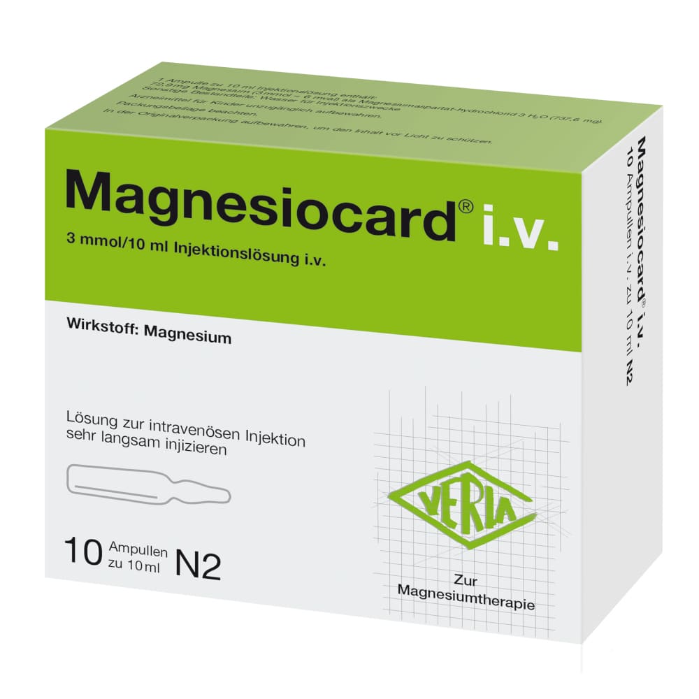 MAGNESIOCARD i.v. Injektionslösung 10X10 ml Injektionslösung