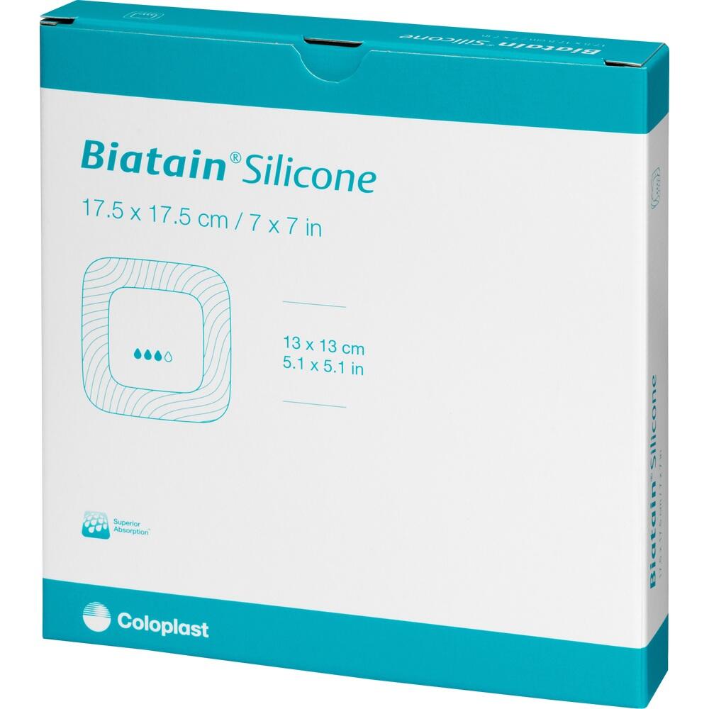 BIATAIN Silicone Schaumverband 17,5x17,5 cm 5 St Verband