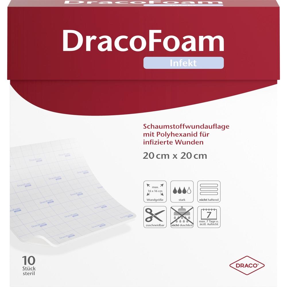 DRACOFOAM Infekt Schaumst.Wundauf.20x20 cm 10 St Verband