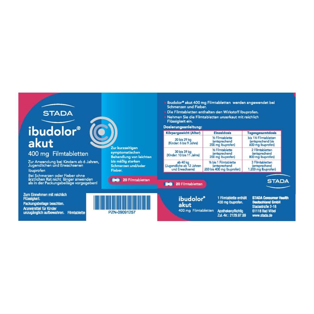 ibudolor akut 400 mg 20 St Filmtabletten