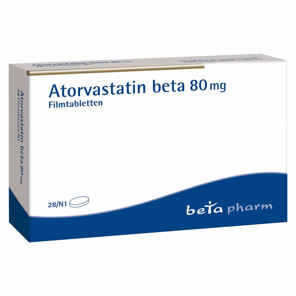 Atorvastatin beta 80mg 28 St Filmtabletten
