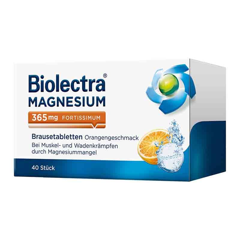 Biolectra MAGNESIUM 365mg FORTISSIMUM Orange 40 St Brausetabletten