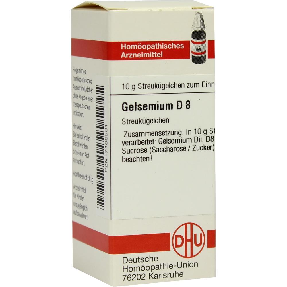 GELSEMIUM D 8 Globuli 10 g Globuli