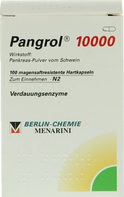 Pangrol 10000 100 St Hartkapseln mit magensaftresistent überzogenen Pellets