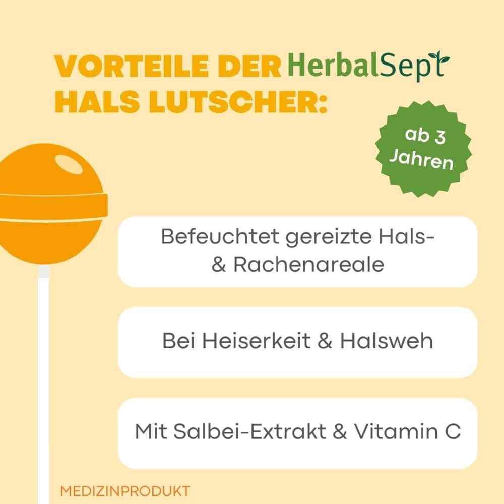 DR. THEISS HerbalSept HALS LUTSCHER Kids 6 St Bonbons