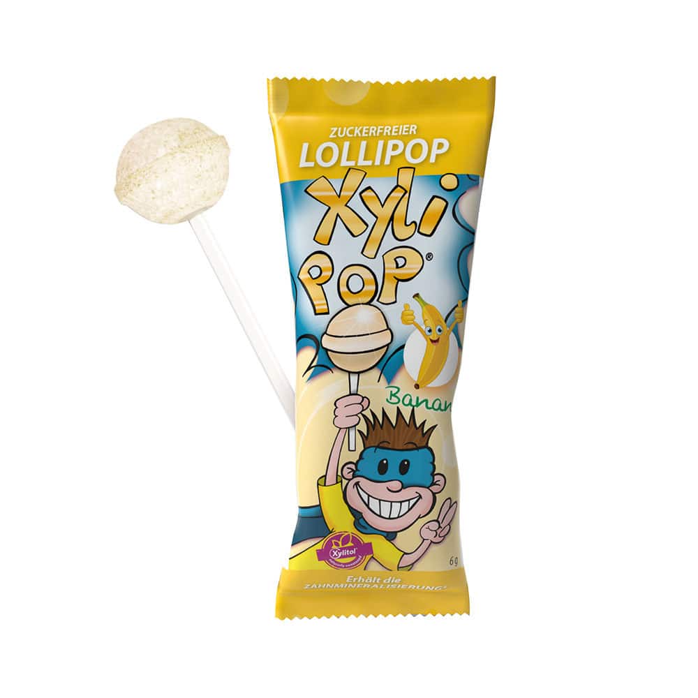 miradent XyliPOP Zahnpflege-Lolli BANANE 6g 1X6 g