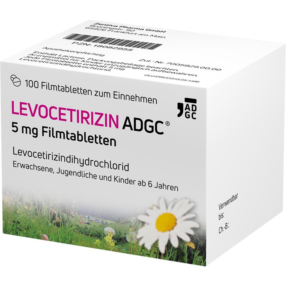 LEVOCETIRIZIN ADGC 5 mg 100 St Filmtabletten