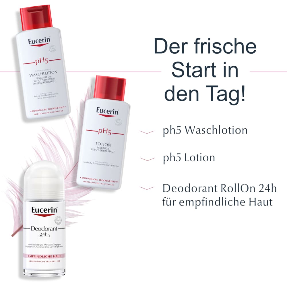 Eucerin Deodorant EMPFINDLICHE HAUT 24h RollOn  50 ml Flüssigkeit
