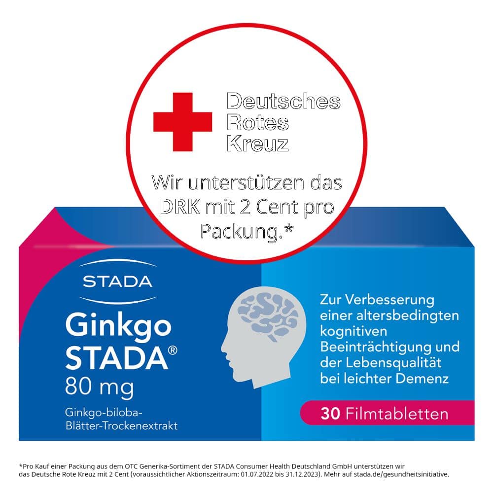 Ginkgo STADA 80mg 30 St Filmtabletten