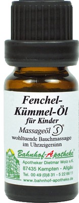 Fenchel-Kümmel-Öl für Kinder Massageöl 10 ml Öl