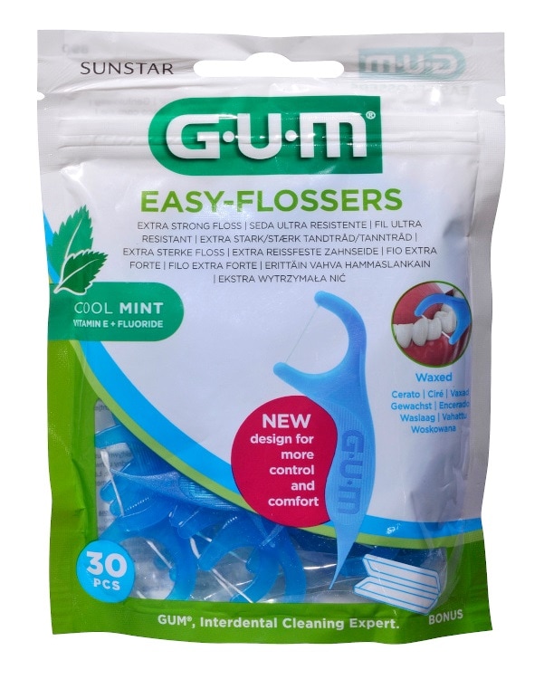 GUM EASY-FLOSSERS COOL MINT Interdentalbürsten 30 St