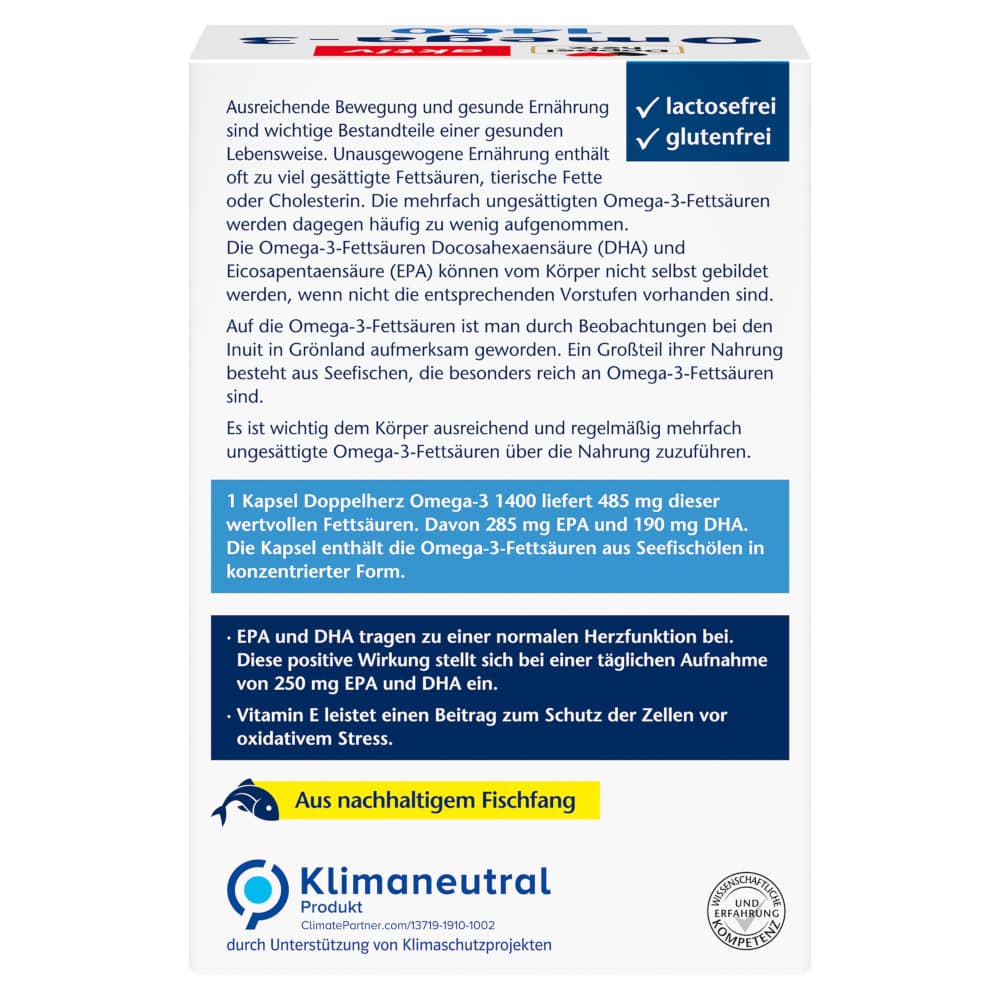 Doppelherz aktiv Omega-3 1400  120 St Kapseln
