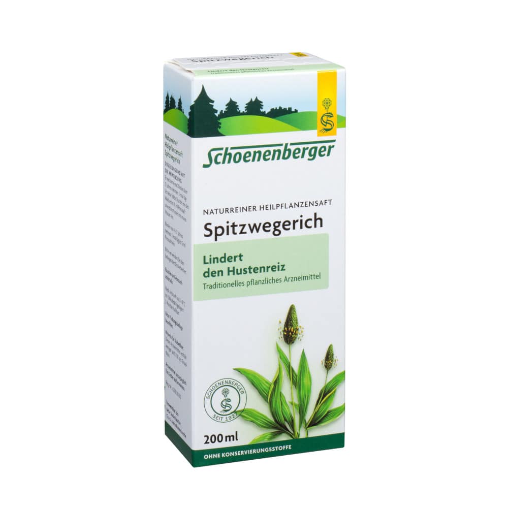 Schoenenberger Naturreiner Heilpflanzensaft Spitzwegerich 200 ml Saft