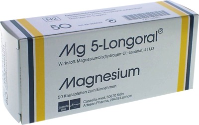MG 5 LONGORAL Kautabletten 50 St Kautabletten