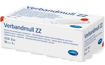 VERBANDMULL Hartmann 10 cmx1 m zickzack 1 St Verband