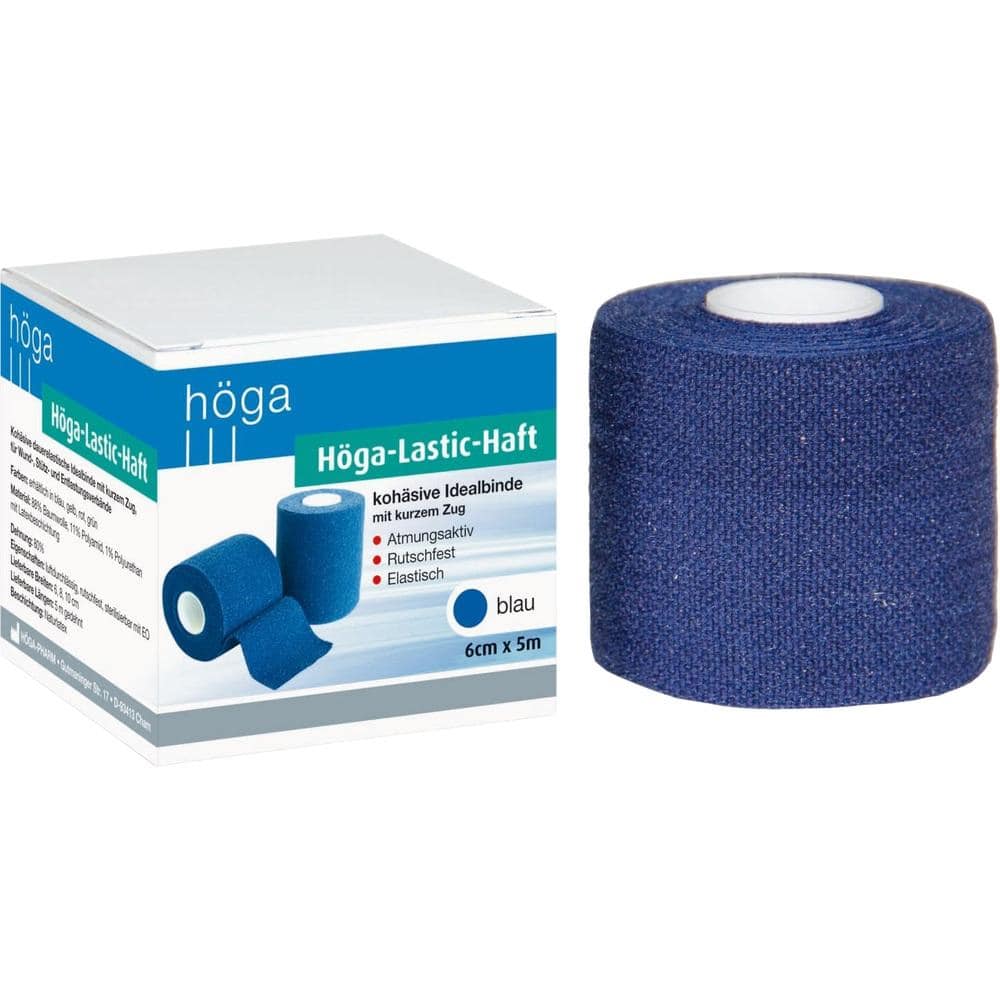 HÖGA LASTIC haft Binde 6 cmx5 m blau 1 St Binden