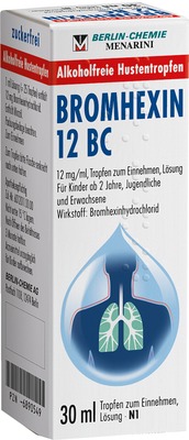 BROMHEXIN 12 BC 30 ml Tropfen zum Einnehmen