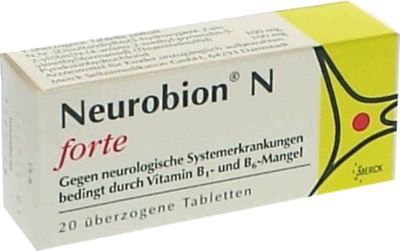NEUROBION N forte überzogene Tabletten 20 St Überzogene Tabletten