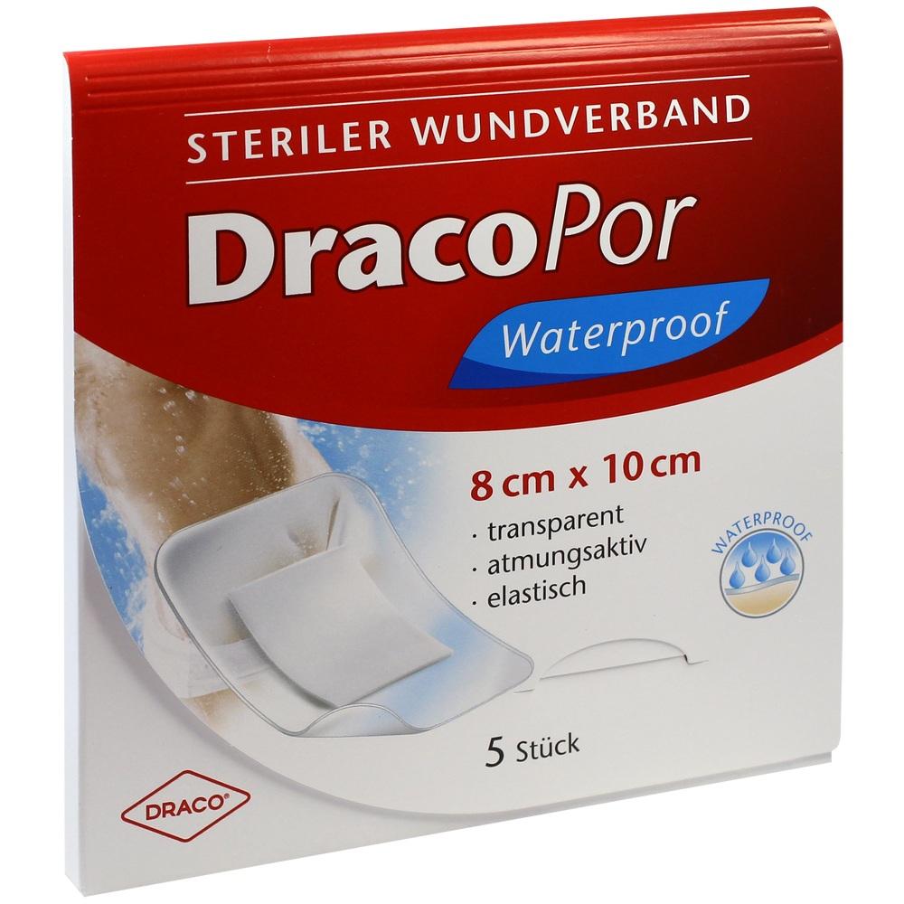 DRACOPOR waterproof Wundverband 8x10 cm steril 5 St Verband