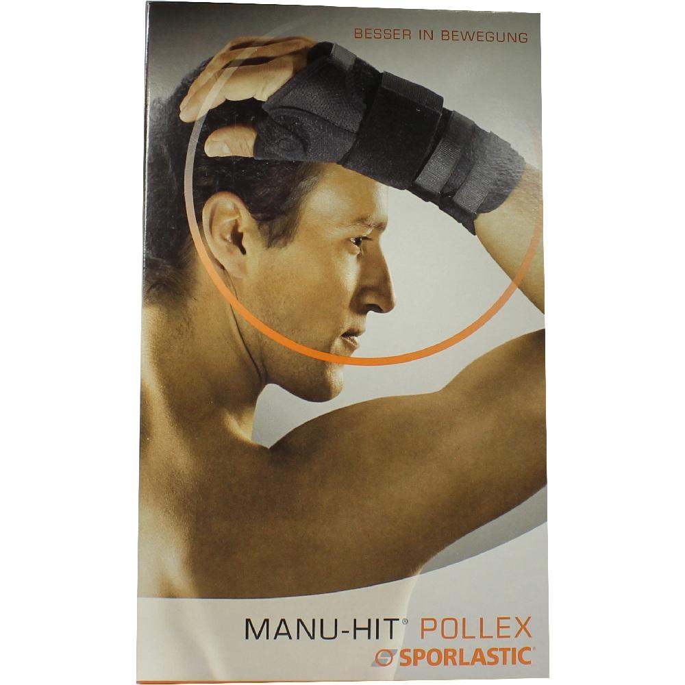 MANU-HIT POLLEX Orthese links Gr.M 07640 schwarz 1 St Bandage