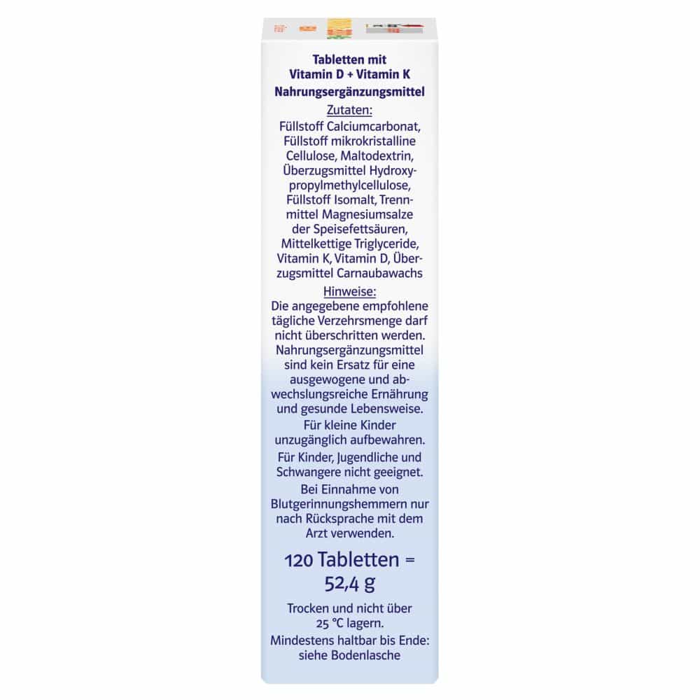 Doppelherz system VITAMIN D3 + K2 2000 I.E. 120 St Tabletten