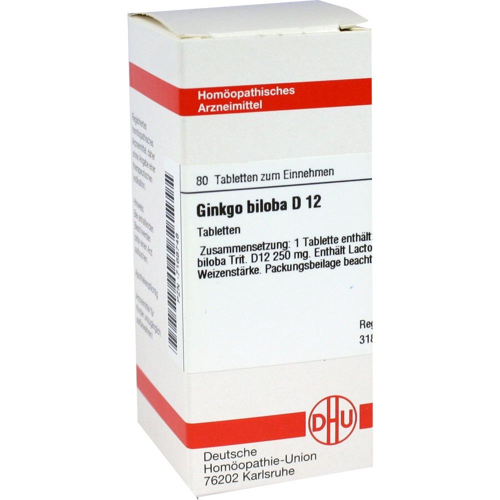 GINKGO BILOBA D 6 Tabletten 80 St Tabletten
