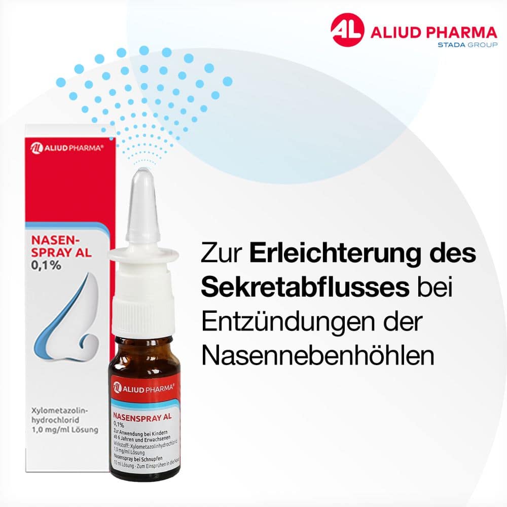 Nasenspray AL 0,1 % bei Schnupfen