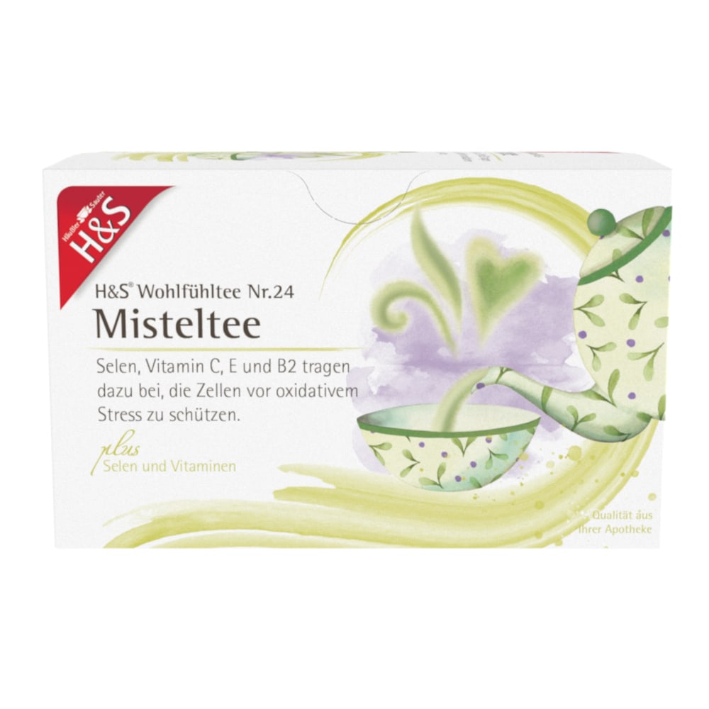 H&amp;S Wohlfühltee Misteltee mit Selen und Vitaminen 20X2 g Filterbeutel