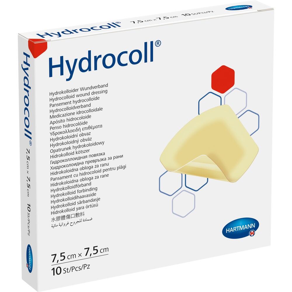 HYDROCOLL Wundverband 7,5x7,5 cm 10 St Kompressen