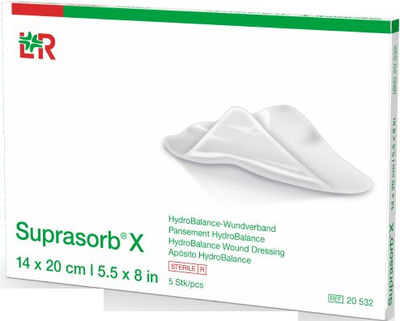 SUPRASORB X HydroBalance Wundverb.14x20 cm 5 St Verband