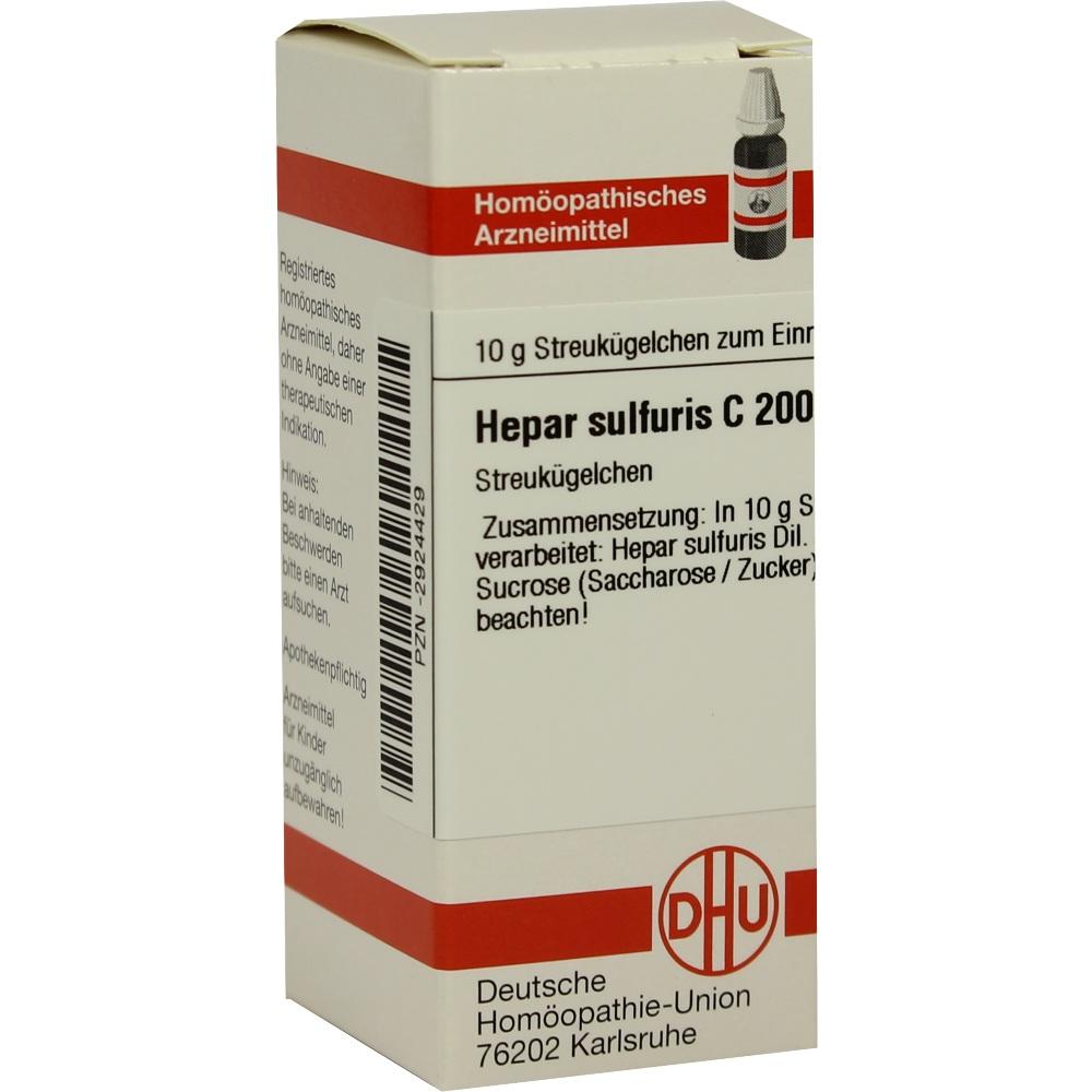 HEPAR SULFURIS C 200 Globuli 10 g Globuli