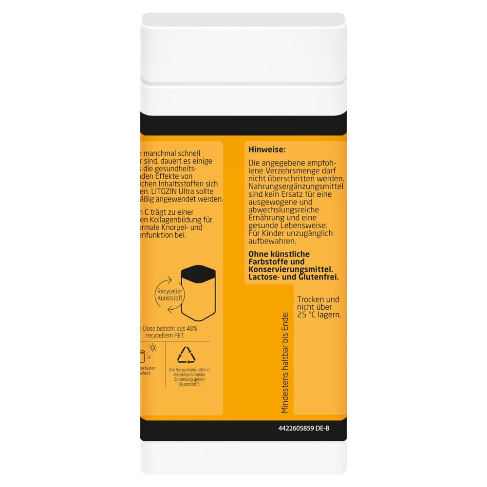 LITOZIN Ultra HAGEBUTTENPULVER MIT VITAMIN C  120 St Kapseln