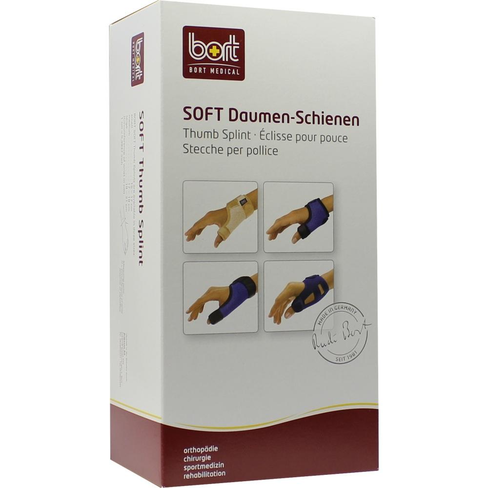 BORT Soft Daumenschiene lang S schwarz 1 St Bandage